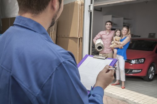 Man and van service handling a local move with careful loading